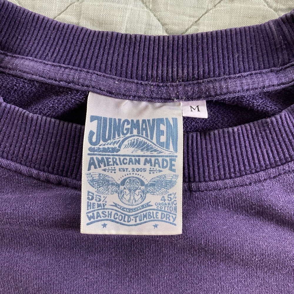 Jungmaven campfire raglan medium dark purple